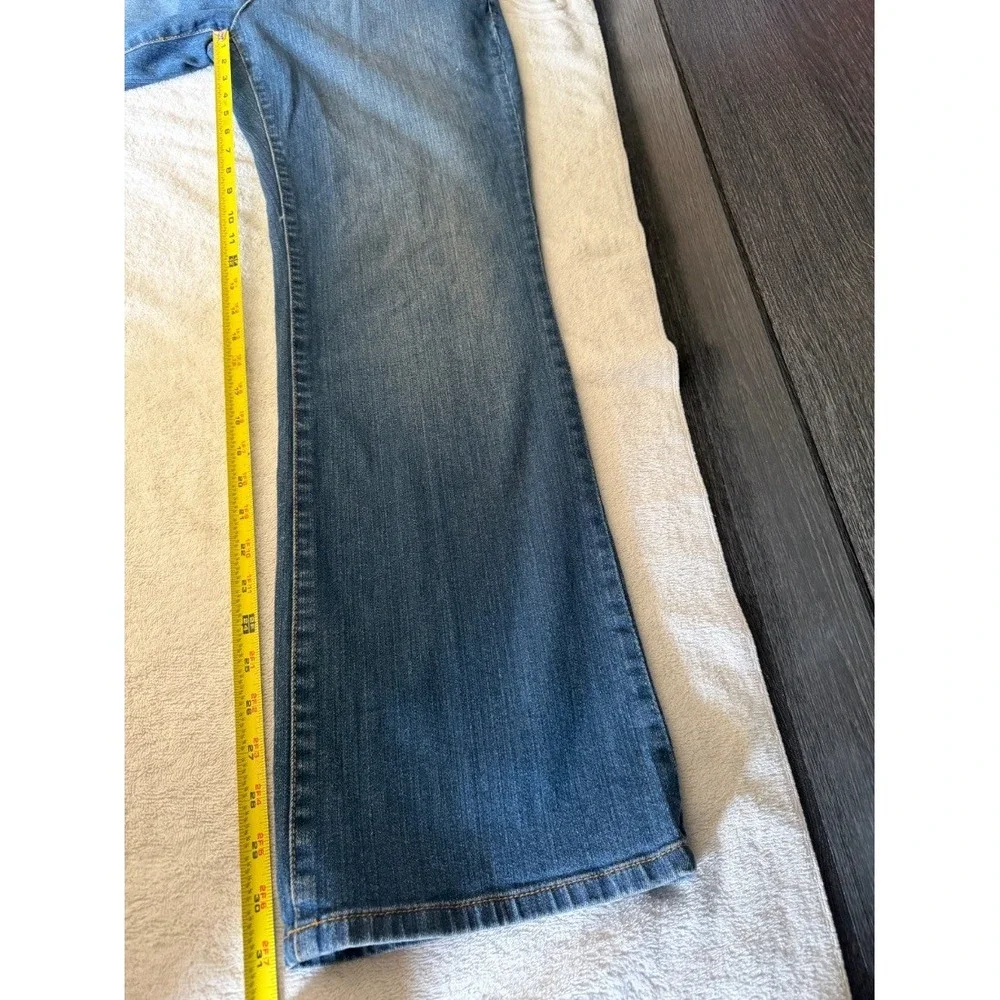 Michael Kors Plus Size 14W Womens Bootcut Jeans Blue Denim Mid Rise 99% Cotton